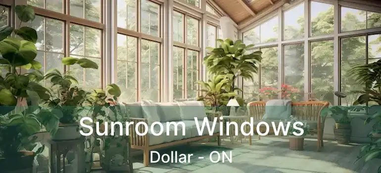  Sunroom Windows Dollar - ON