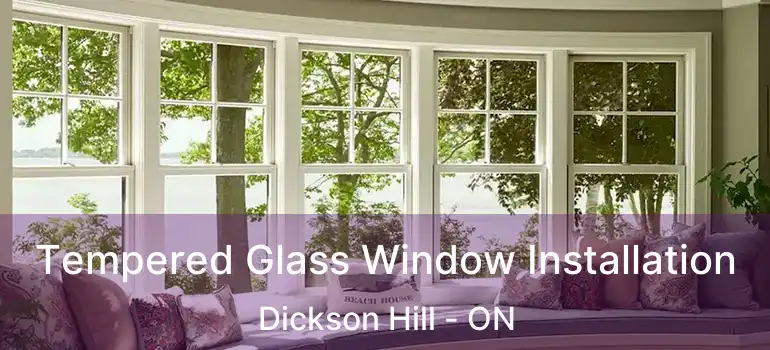 Tempered Glass Window Installation Dickson Hill - ON