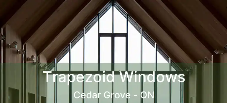  Trapezoid Windows Cedar Grove - ON