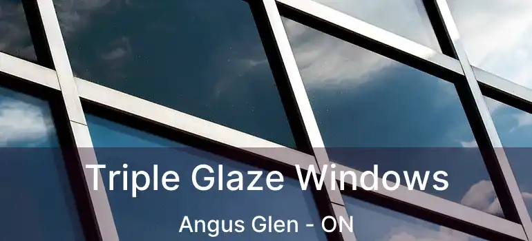 Triple Glaze Windows Angus Glen - ON