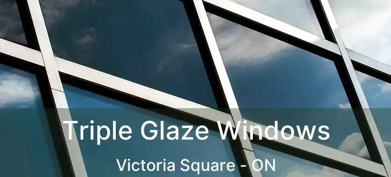  Triple Glaze Windows Victoria Square - ON