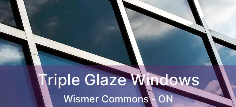  Triple Glaze Windows Wismer Commons - ON