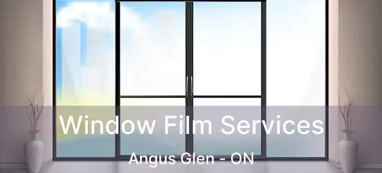  Window Film Services Angus Glen - ON