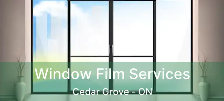  Window Film Services Cedar Grove - ON