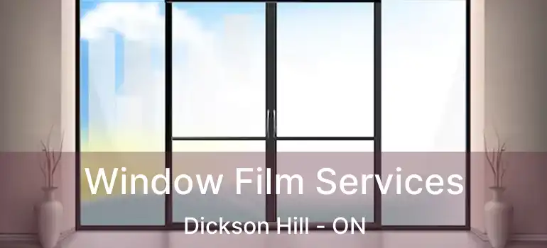  Window Film Services Dickson Hill - ON