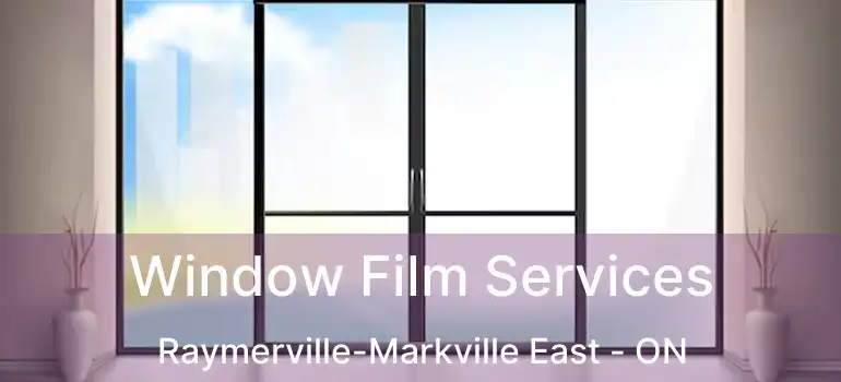  Window Film Services Raymerville-Markville East - ON