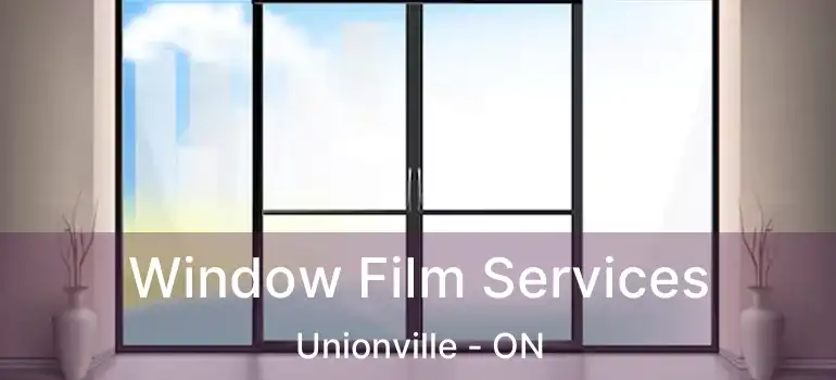  Window Film Services Unionville - ON