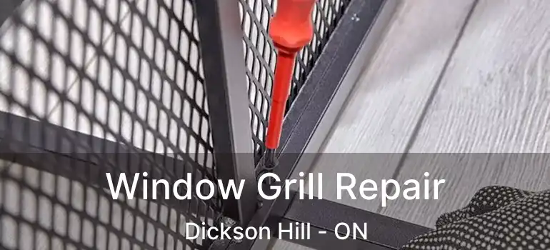  Window Grill Repair Dickson Hill - ON