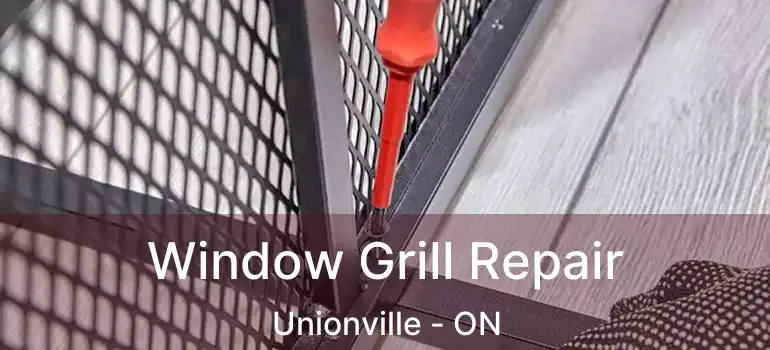  Window Grill Repair Unionville - ON