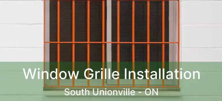  Window Grille Installation South Unionville - ON