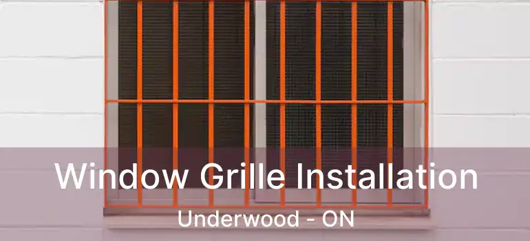  Window Grille Installation Underwood - ON