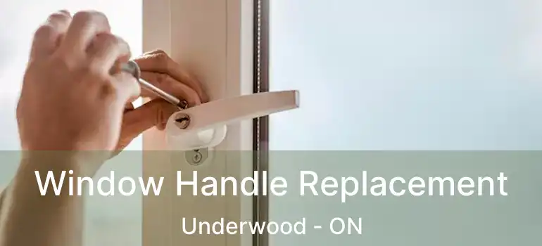 Window Handle Replacement Underwood - ON