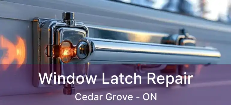  Window Latch Repair Cedar Grove - ON