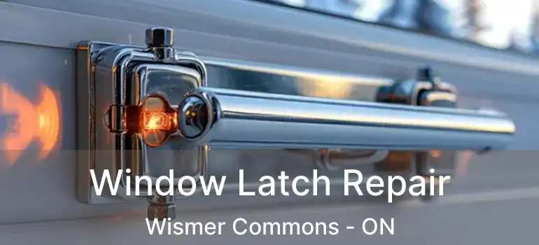  Window Latch Repair Wismer Commons - ON