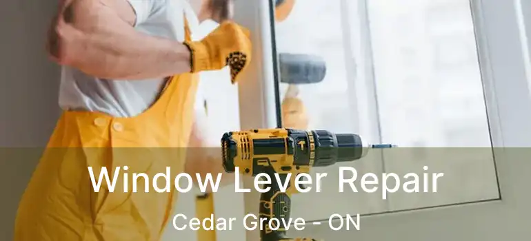  Window Lever Repair Cedar Grove - ON