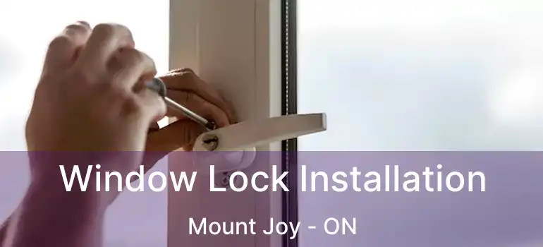  Window Lock Installation Mount Joy - ON