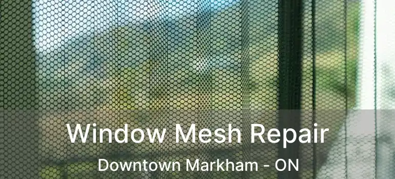  Window Mesh Repair Downtown Markham - ON