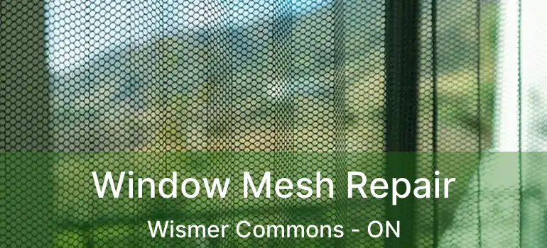  Window Mesh Repair Wismer Commons - ON