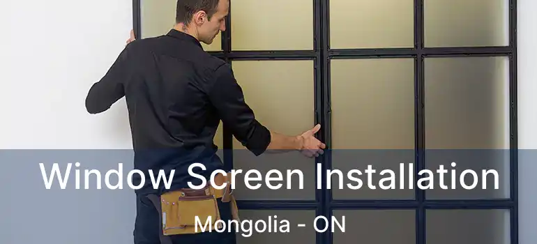  Window Screen Installation Mongolia - ON