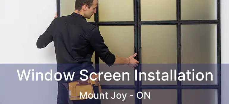  Window Screen Installation Mount Joy - ON
