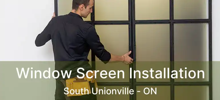  Window Screen Installation South Unionville - ON