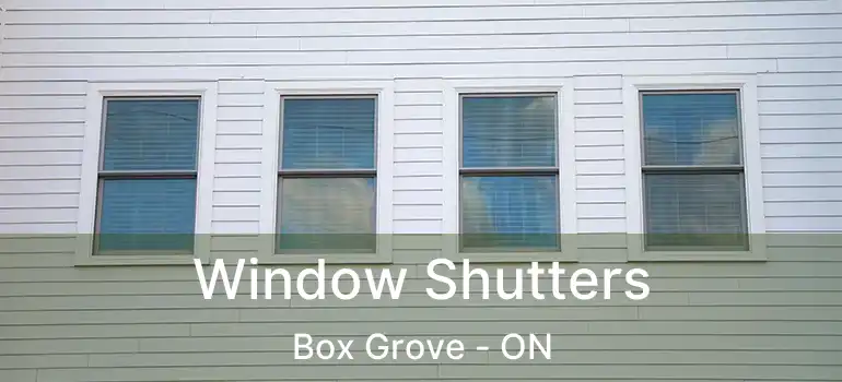 Window Shutters Box Grove - ON