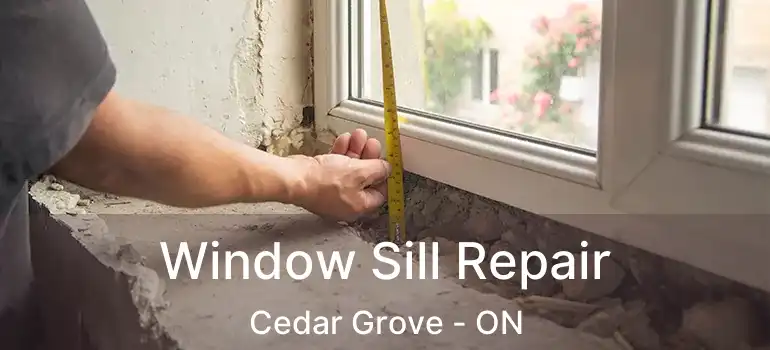  Window Sill Repair Cedar Grove - ON