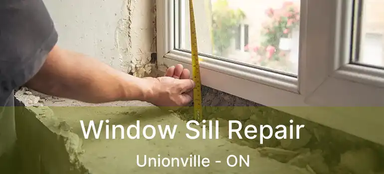  Window Sill Repair Unionville - ON