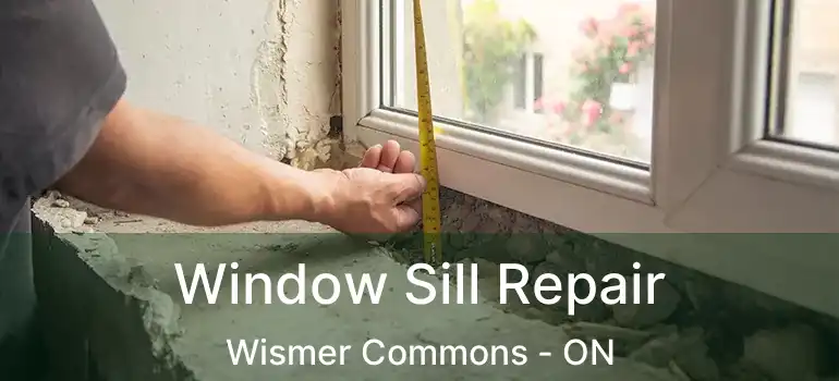  Window Sill Repair Wismer Commons - ON
