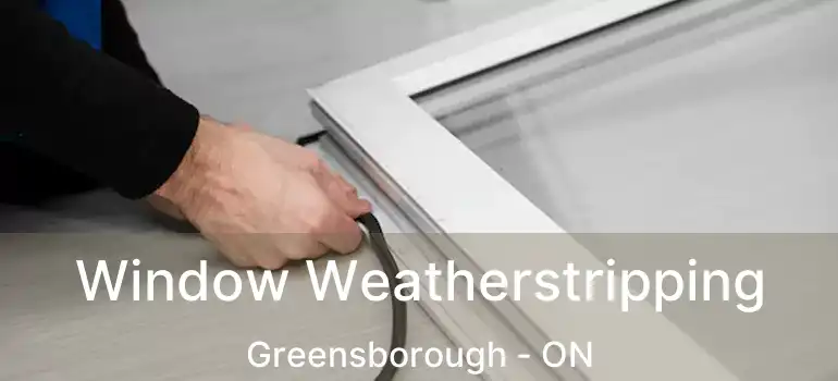  Window Weatherstripping Greensborough - ON