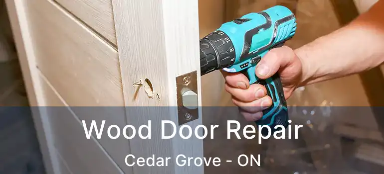 Wood Door Repair Cedar Grove - ON